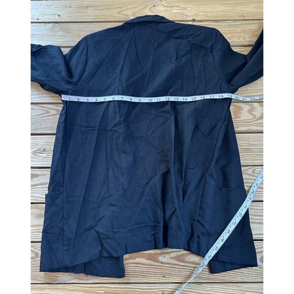 Vintage USA Joanna 3/4 Sleeve Jacket Size Small Women’s Black Open Front - Picture 5 of 7